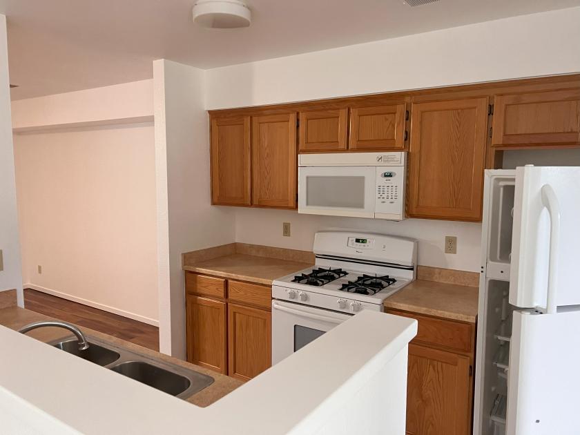 Kitchen with open floor plan